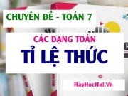Các dạng toán về tỉ lệ thức và phương pháp giải (đầy...